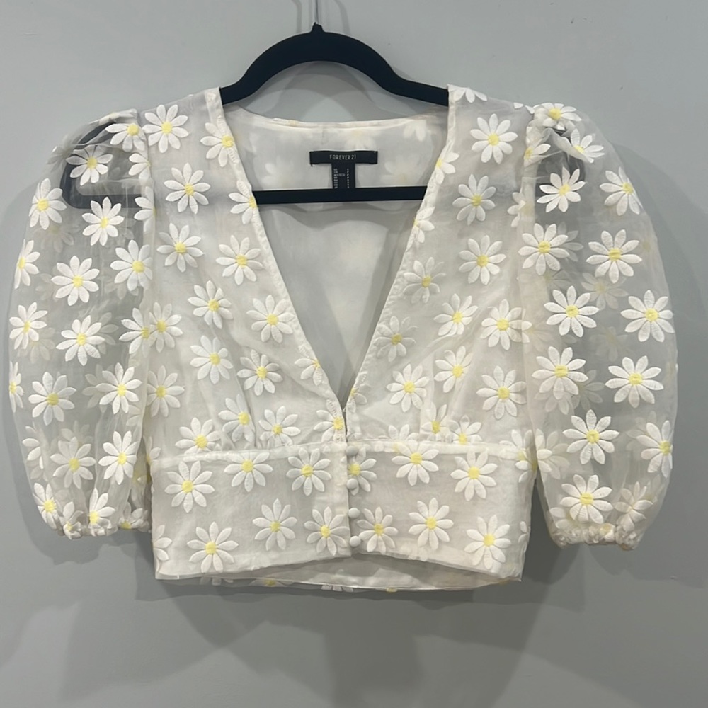 Forever 21 flower blouse (S)
